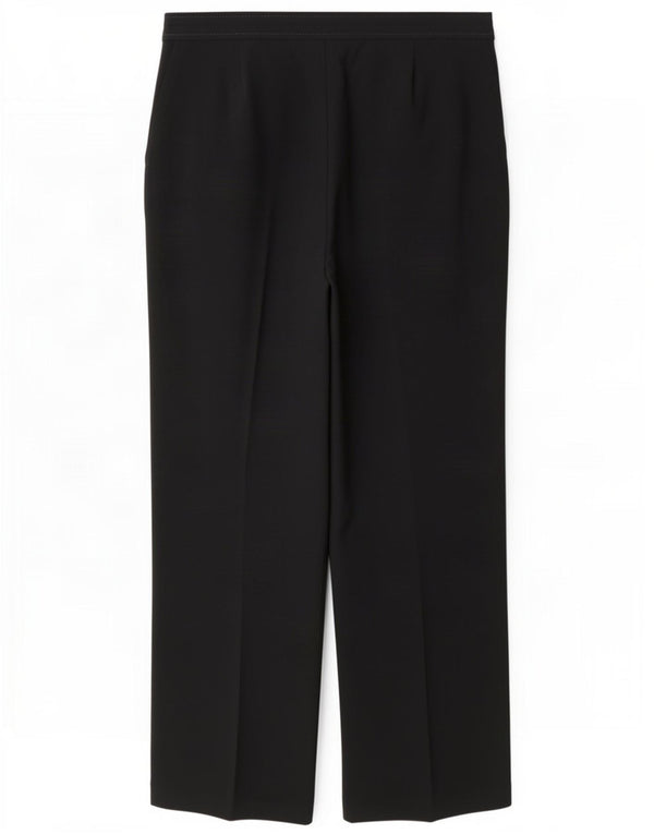 Marks & Spencer Pantalon décontracté à jambe large pour femme UK 14 Large W34 L30 Noir