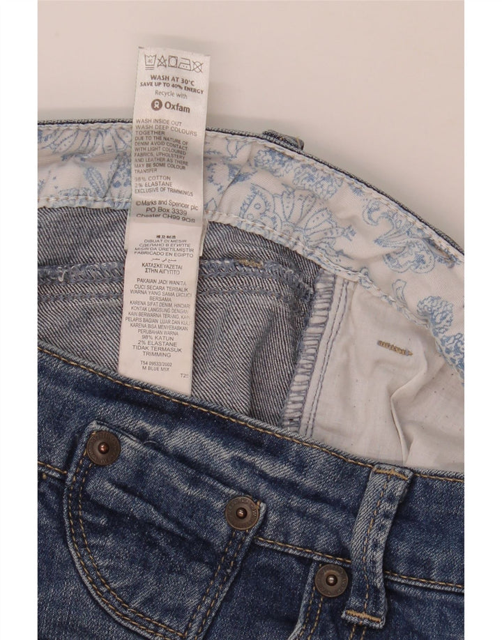 Marks & Spencer Short en jean pour homme UK 12 Medium W32 Bleu Coton