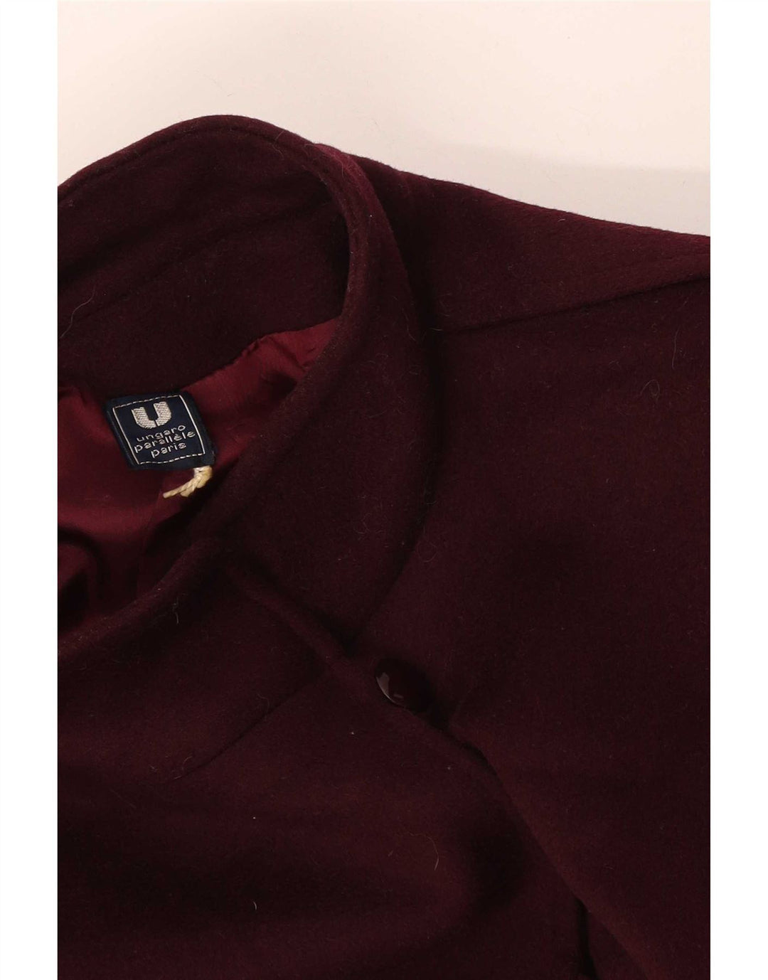 Ungaro Manteau Femme UK 12 Medium Bordeaux
