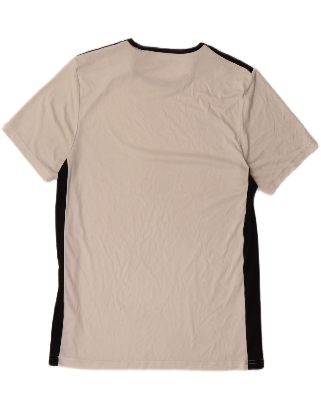 ADIDAS Mens Aeroready T-Shirt Top Medium White Colourblock Polyester