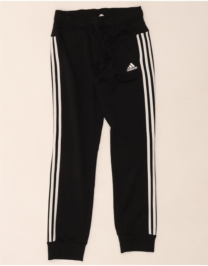 ADIDAS Pantalon de survêtement pour femme Joggers UK 8/10 Petit Noir Polyester