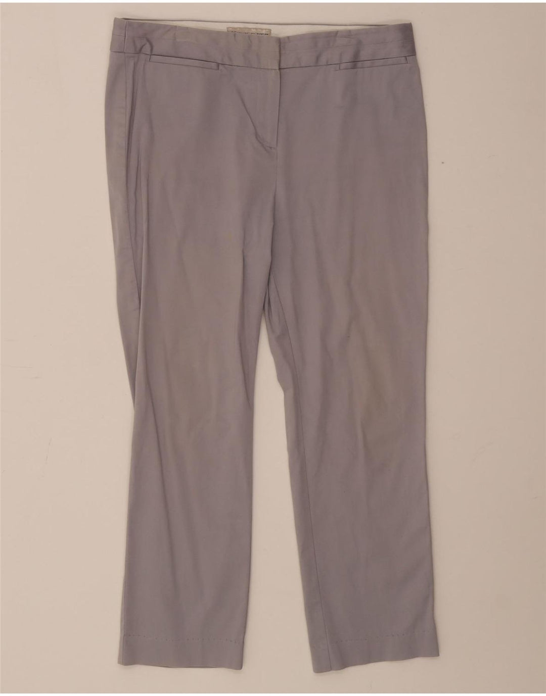Marks & Spencer Pantalon court droit pour femme UK 12 Medium W30 L24 Gris