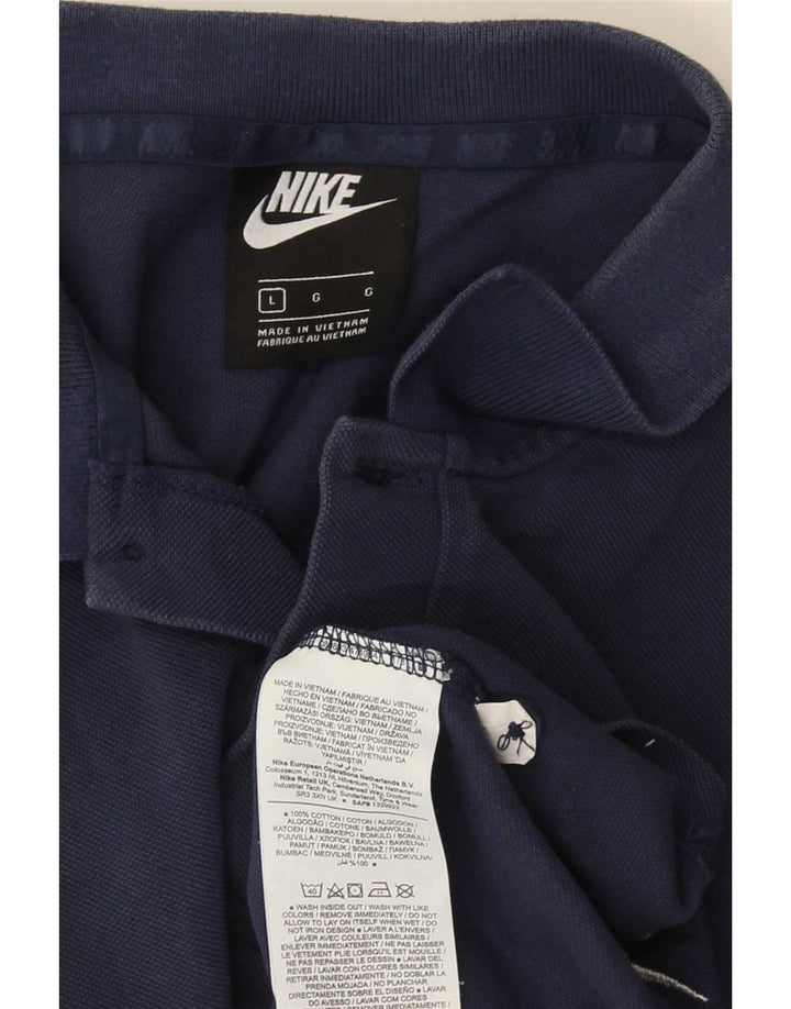 Nike Polo Homme Grand Bleu Marine Coton