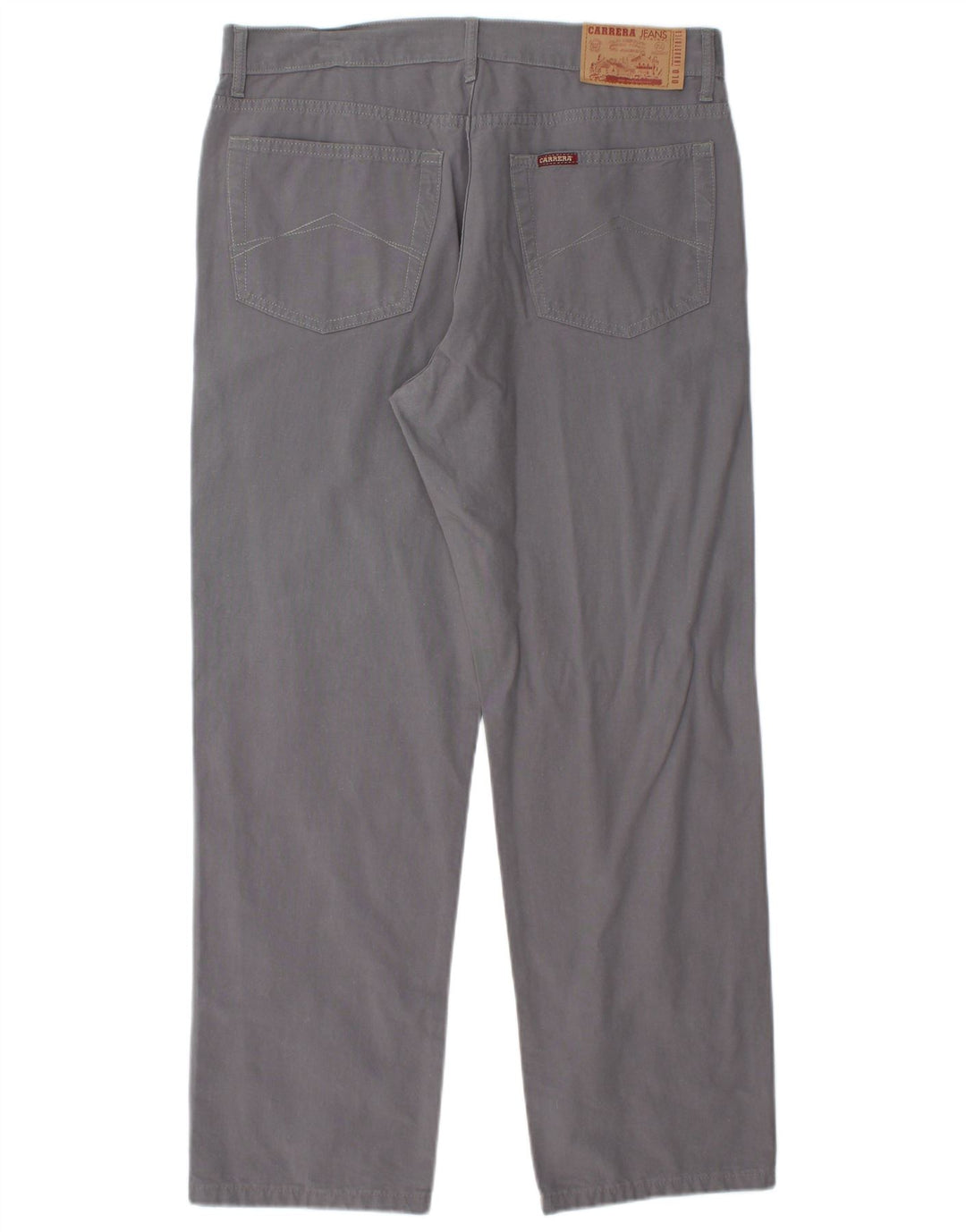 CARRERA Pantalon décontracté droit pour homme IT 52 XL W36 L29 Gris Coton