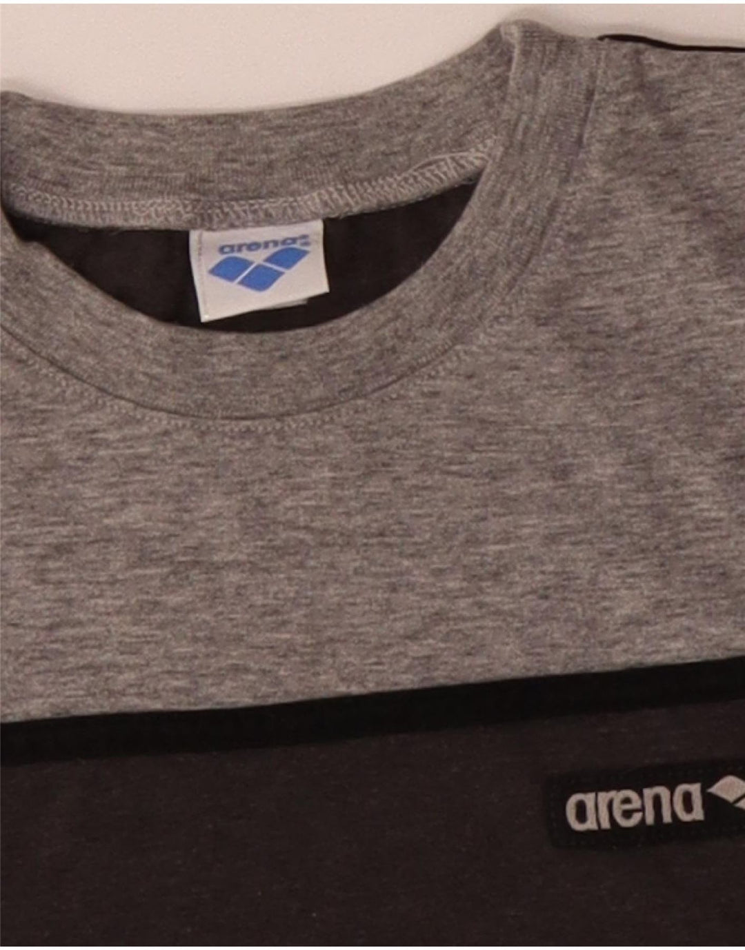 ARENA T-Shirt Homme Gris Moyen Colourblock Coton