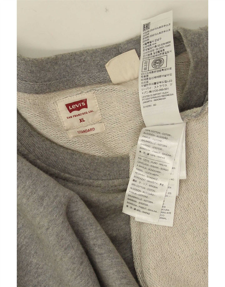 Levi's Sweatshirt Standard Jumper XL Homme Gris Coton