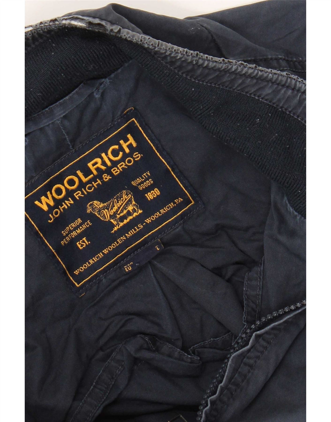 Blouson Bomber Homme Woolrich IT 50 Large Bleu Marine