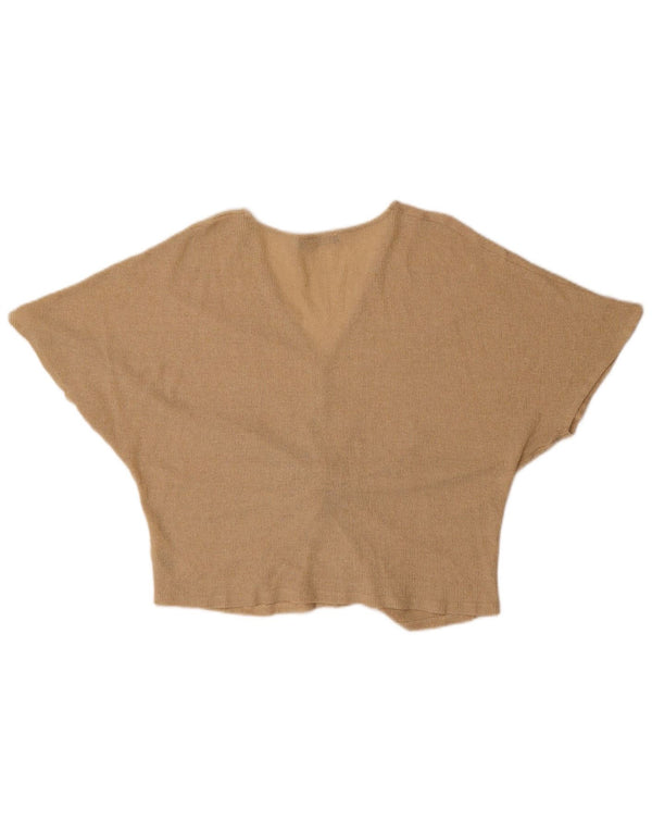 Marks & Spencer Chemisier chauve-souris pour femme UK 16 Grande viscose mouchetée dorée