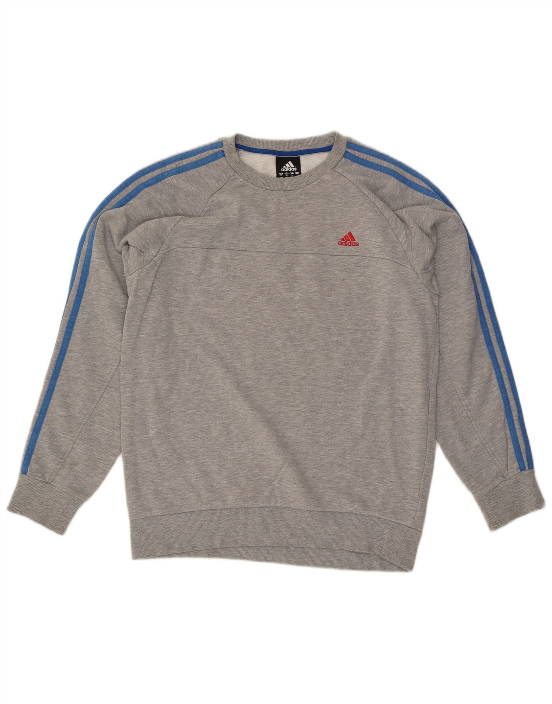 Adidas Sweat-Shirt Homme Gris Moyen Coton