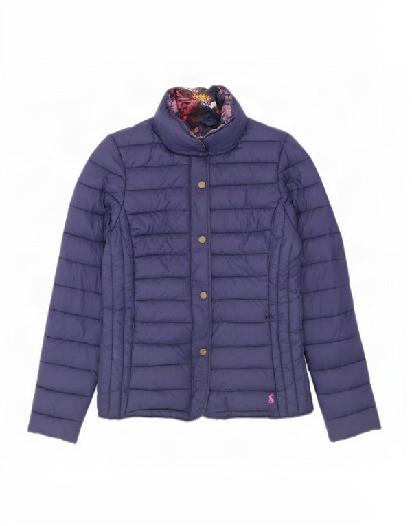 Joules Veste matelassée pour femme UK 8 Small Bleu marine Polyamide