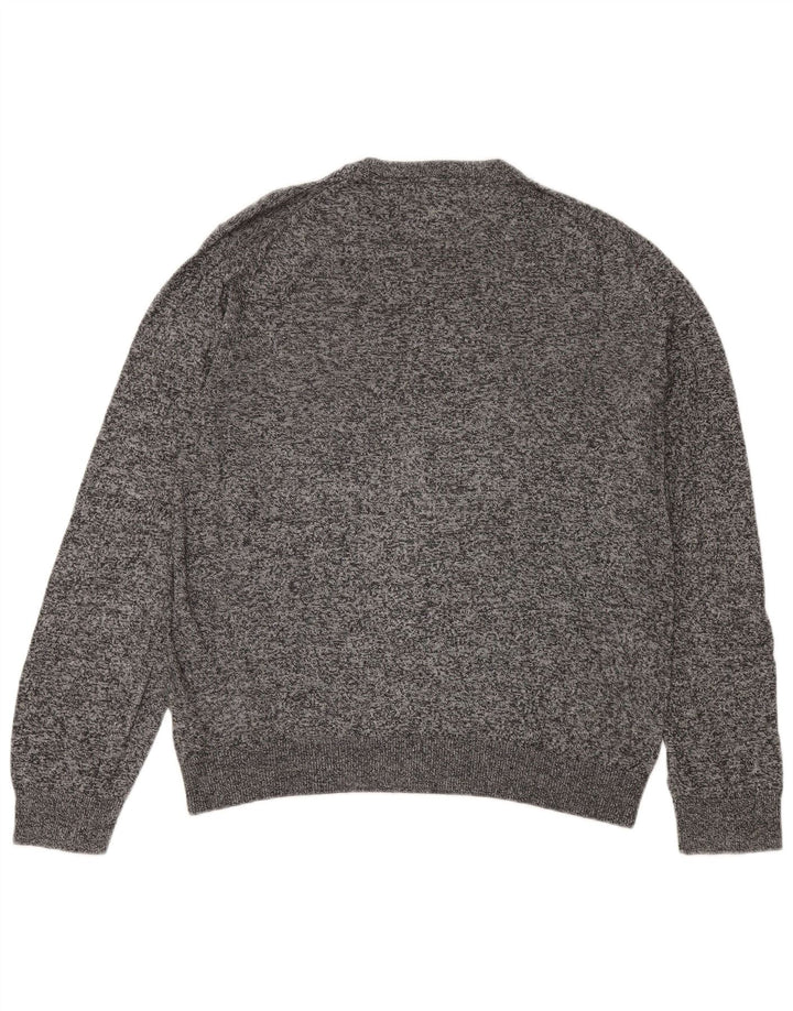 MARKS & SPENCER Pull à col rond pour homme, grand gris moucheté