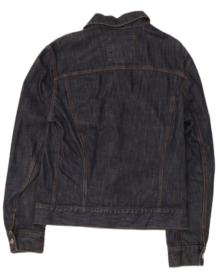Zara Veste en jean pour homme UK 36 Petit coton bleu marine