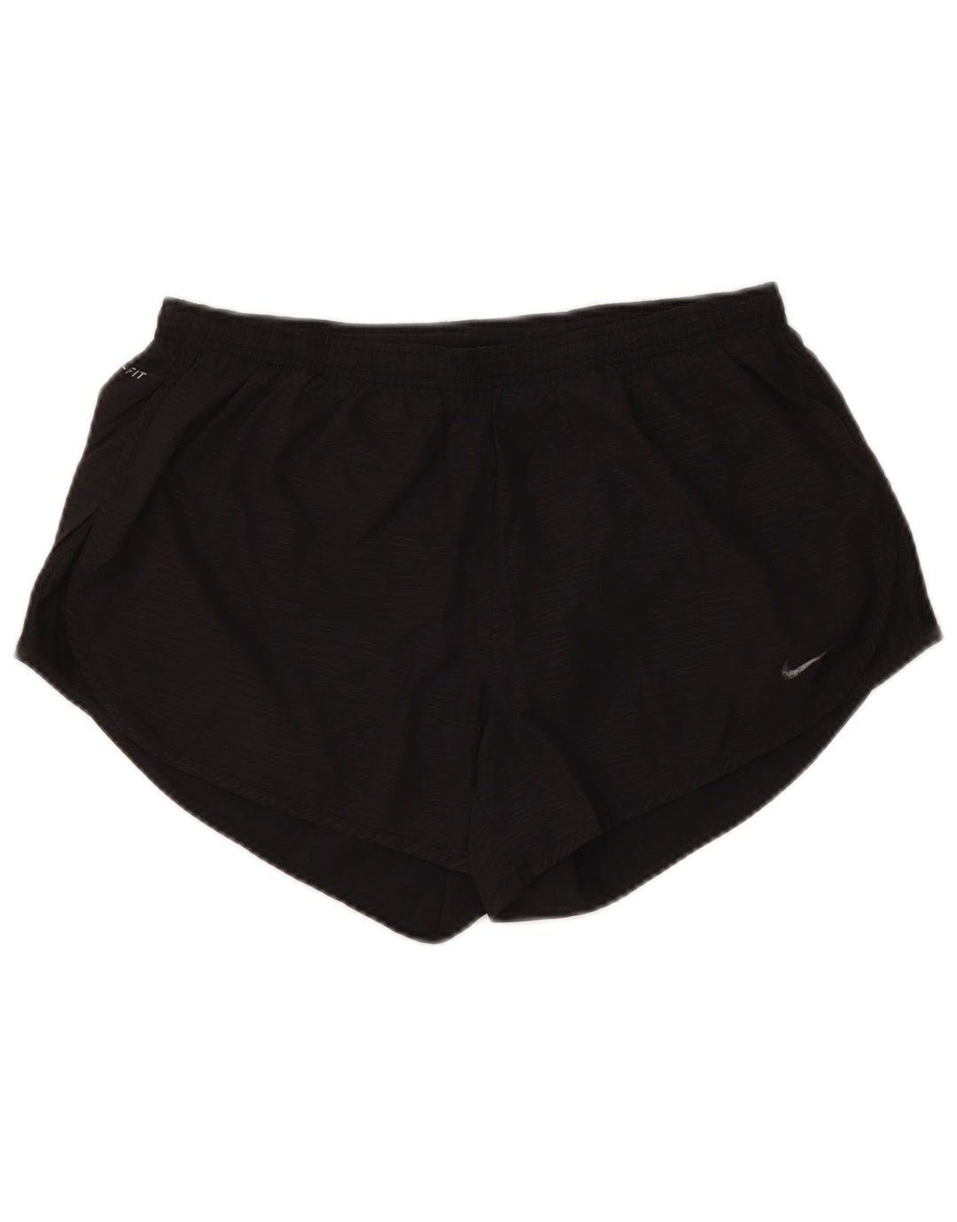 NIKE Short de sport Dri Fit pour femme UK 14 Noir moyen Polyester