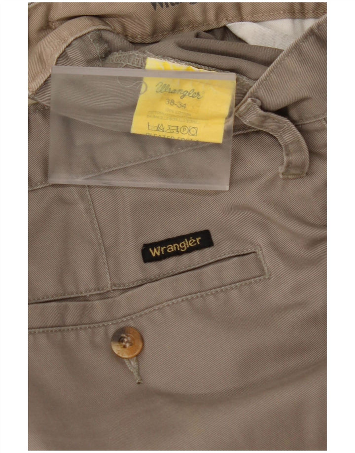 WRANGLER Pantalon Chino Homme W38 L34 Gris Coton