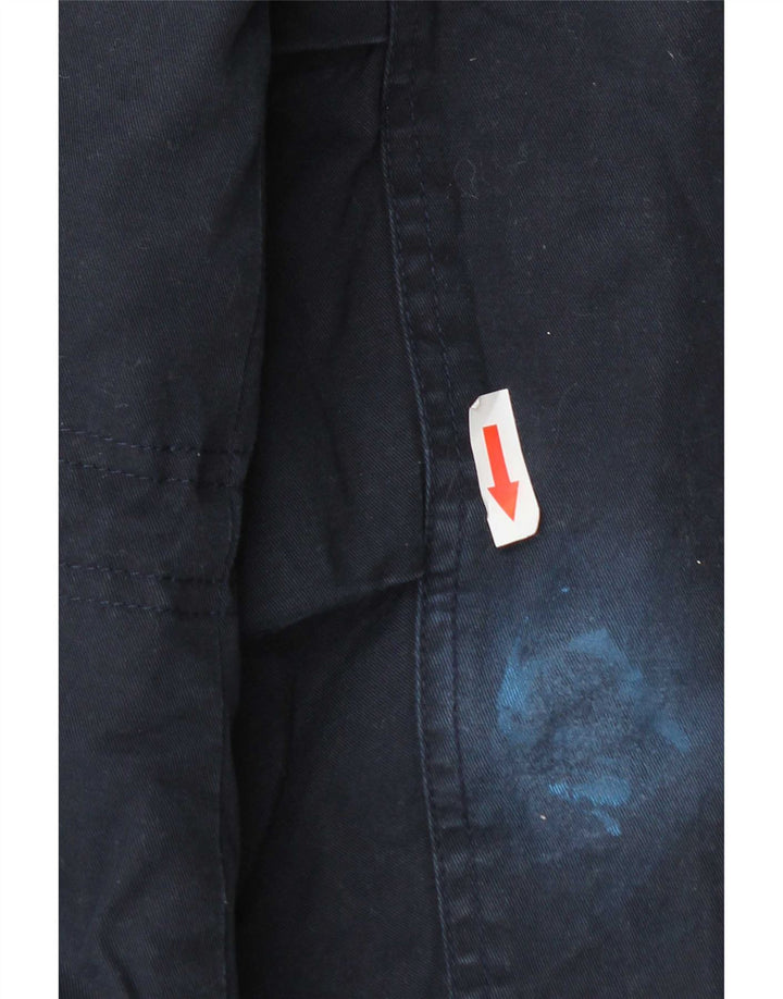 Marks & Spencer Veste parka à capuche surdimensionnée pour homme UK 8 Small Bleu marine