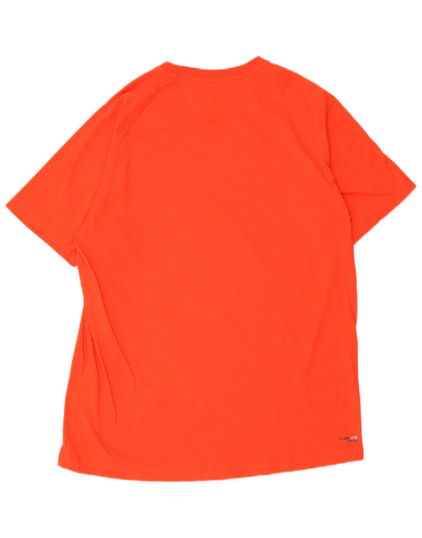 Adidas Hommes Climalite T-Shirt Top XL Rouge Coton