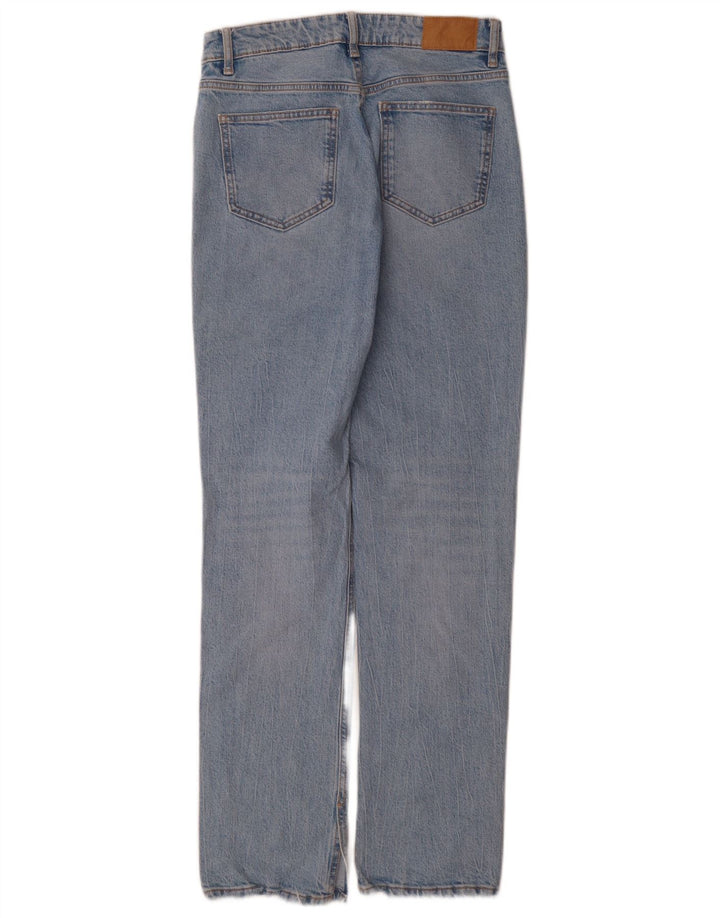 Zara Femme Jean Droit EU 38 Petit W28 L32 Bleu Coton