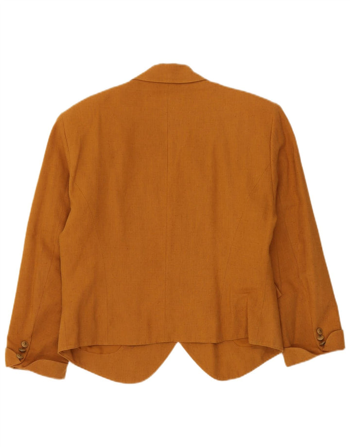 Nouveauté Veste Blazer Croisée Femme UK 14 Laine Beige Moyen