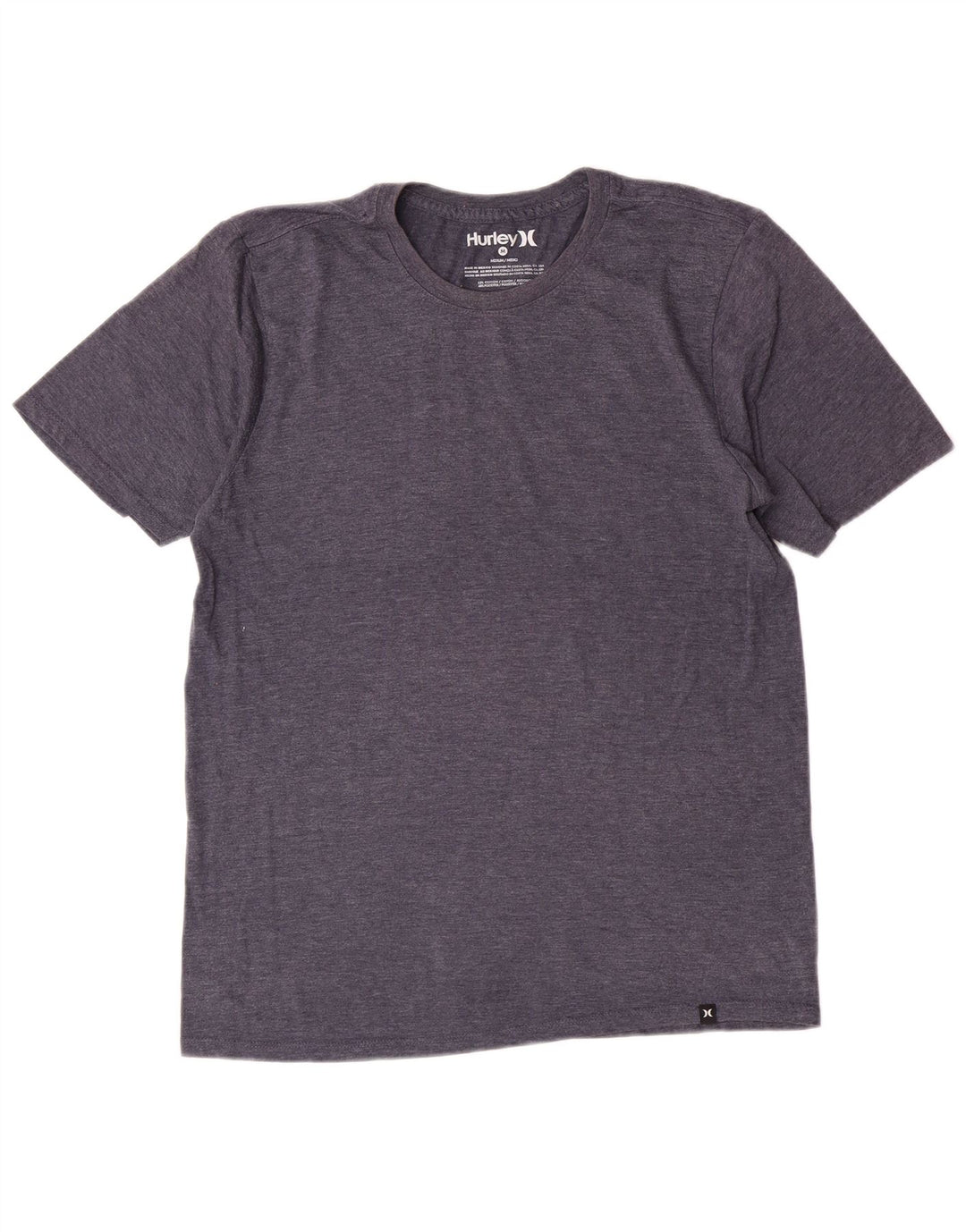 Hurley T-Shirt Homme Bleu Marine Moyen Coton