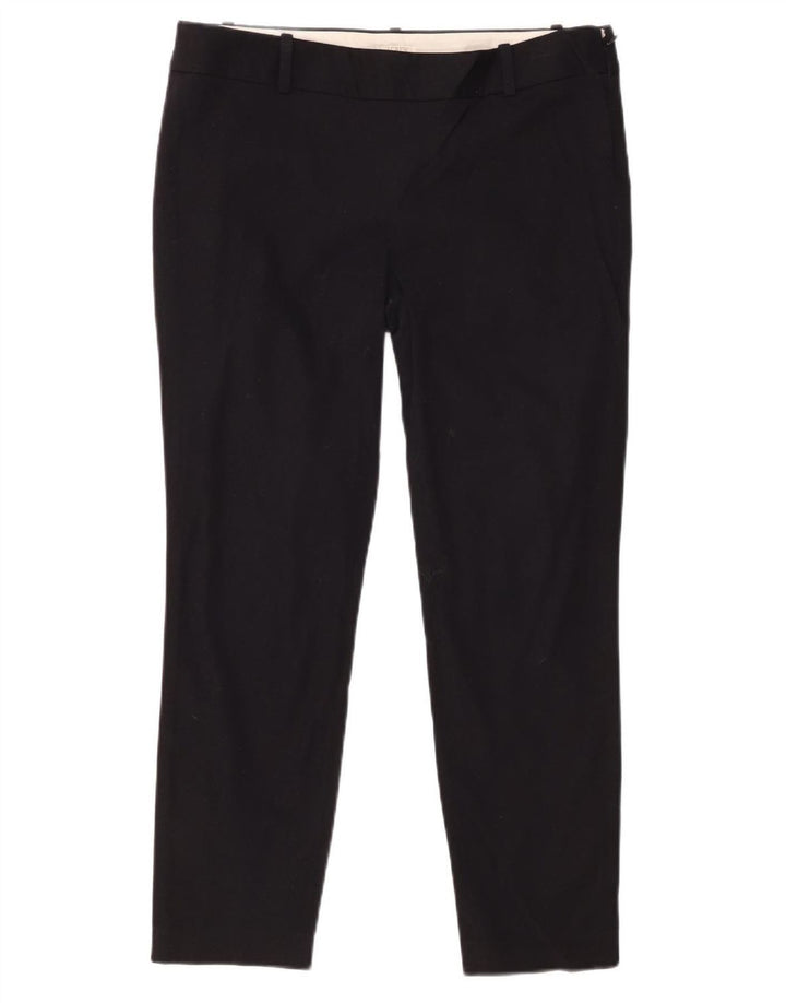 J. CREW Pantalon court extensible pour femme US 8 Medium W30 L26 Noir