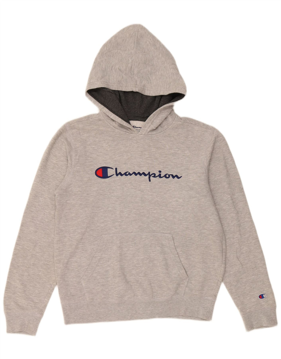 CHAMPION Pull à capuche graphique pour femme UK 18 XL Coton moucheté gris