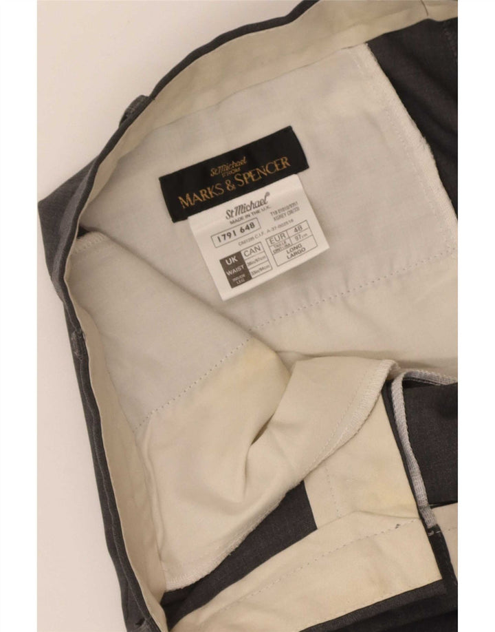 Marks & Spencer Pantalon de costume pour homme W38 L33 Gris laine
