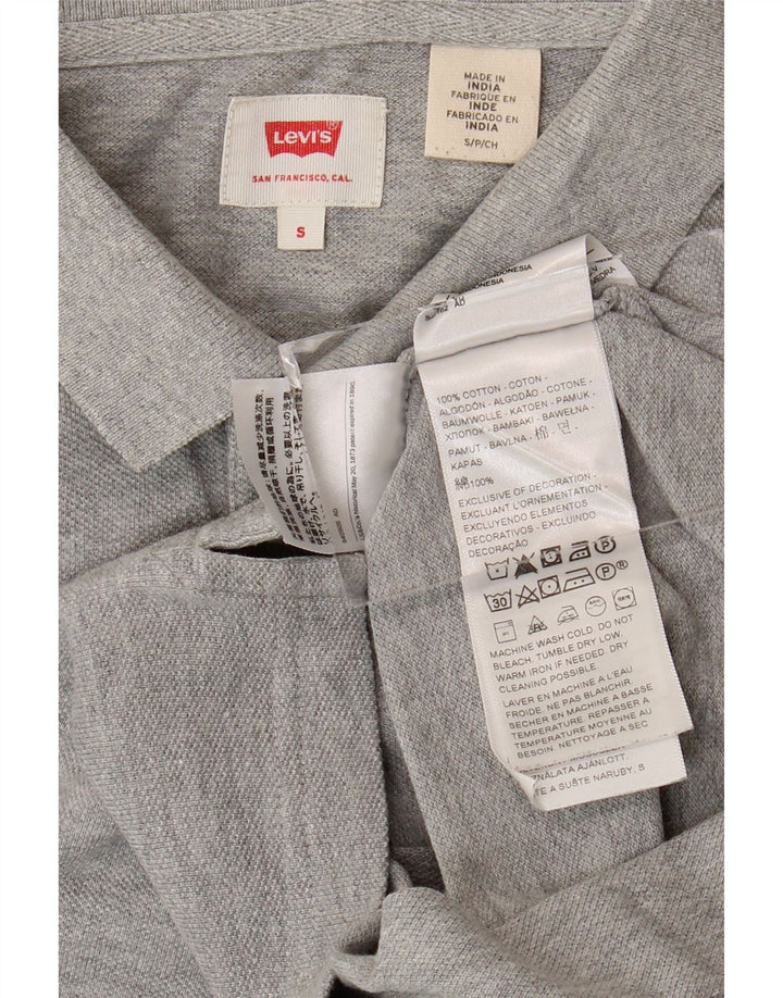 LEVI'S Polo Homme Petit Gris Coton