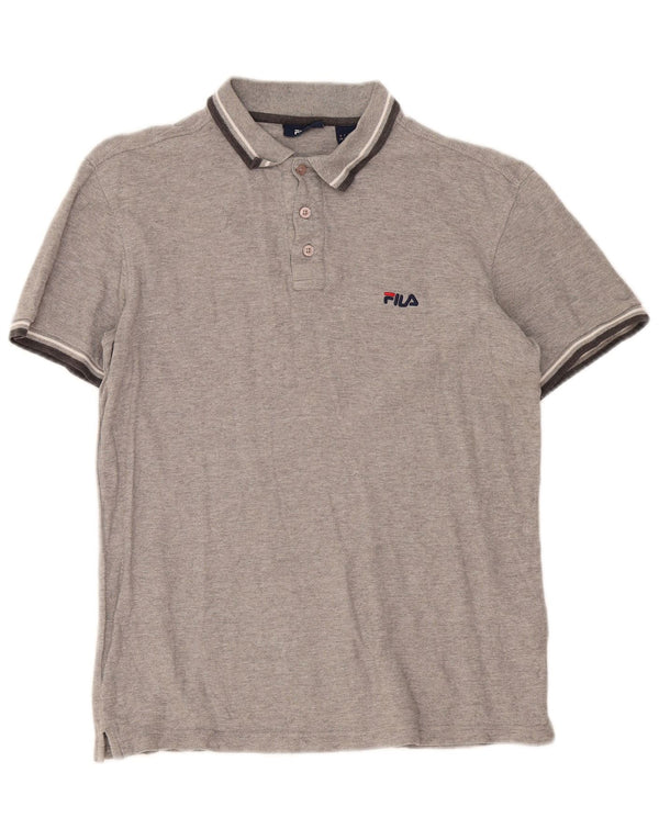 Fila Polo Homme Petit Gris Rayé