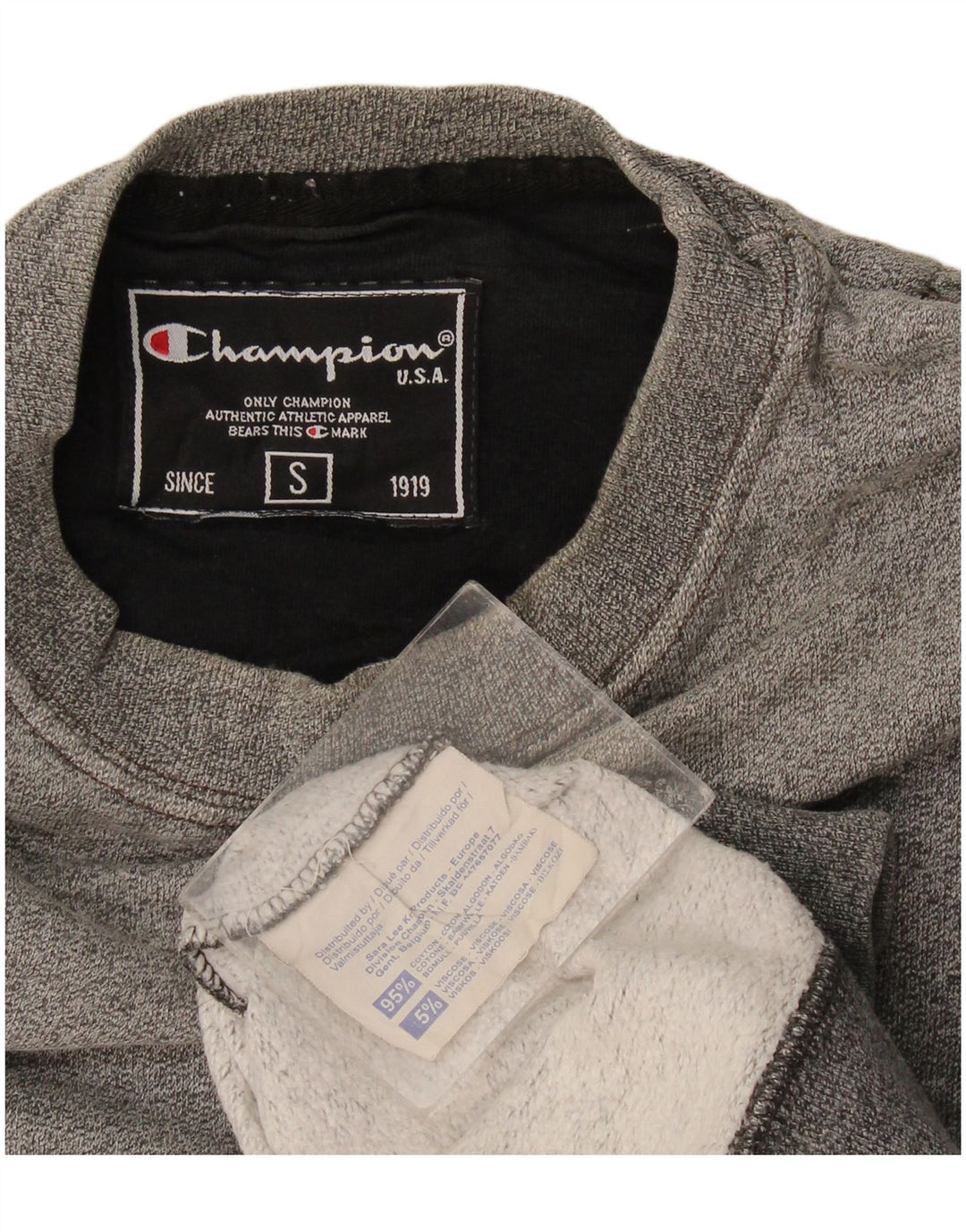 Champion Sweat-Shirt Homme Petit Gris Coton