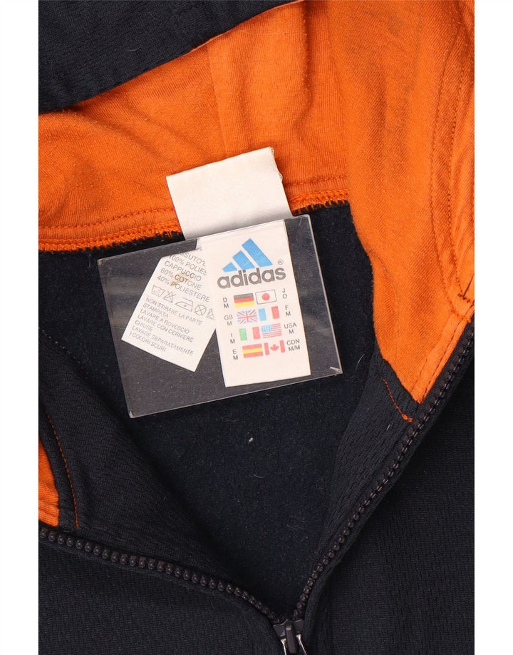 Adidas Pull à capuche zippé pour homme Bleu marine moyen Polyester
