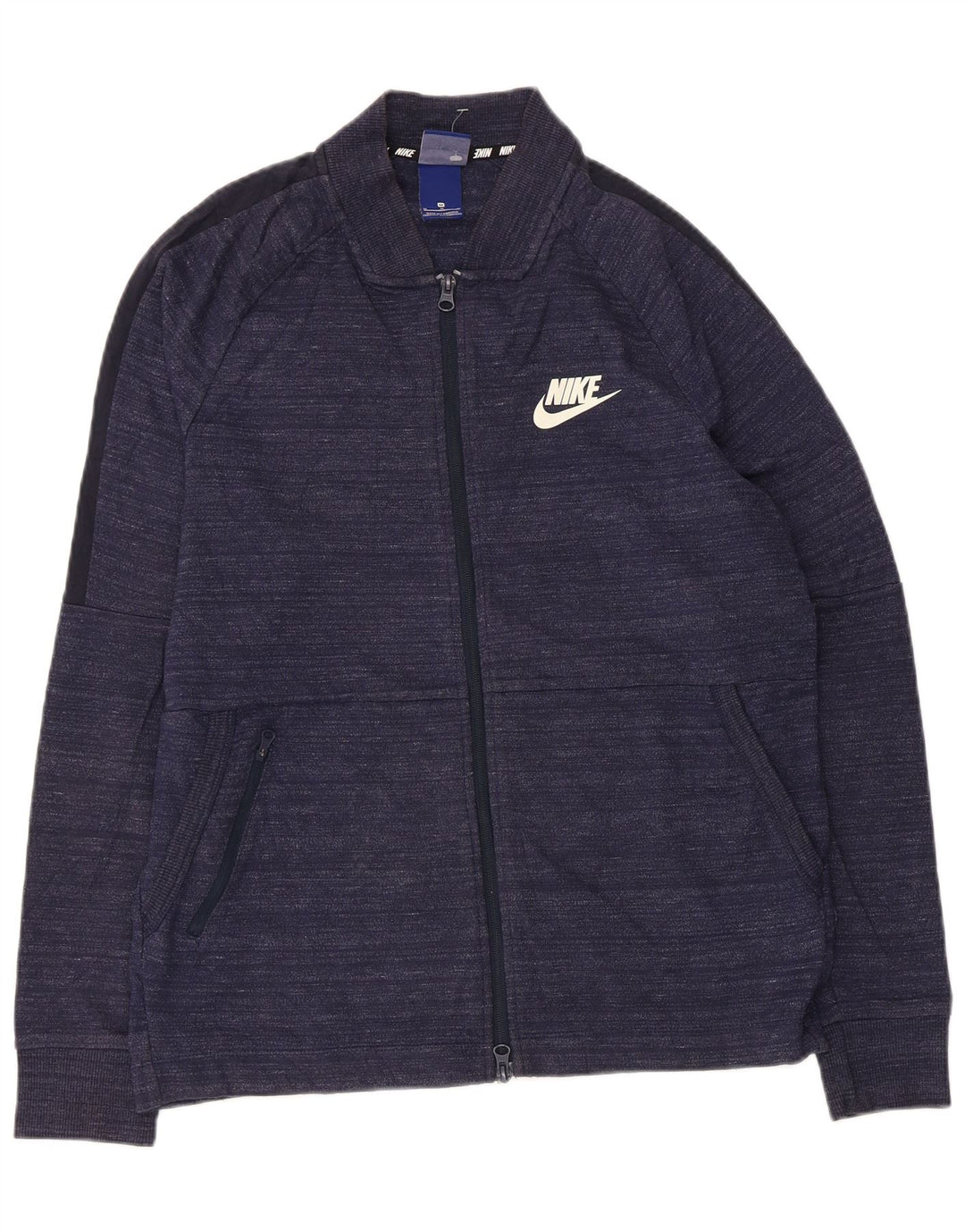 Veste de survêtement Nike pour homme en coton moucheté bleu marine moyen