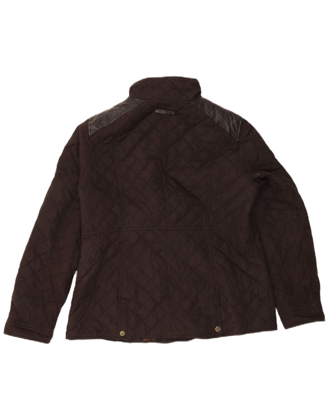 Ralph Lauren Veste matelassée pour femme UK 14 Large Marron Polyester
