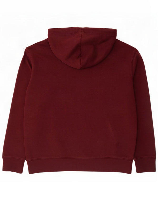 French Connection Pull à capuche pour homme en coton bordeaux Large