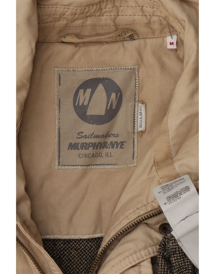 Murphy & Nye Veste utilitaire coupe régulière pour homme UK 38 en coton beige moyen