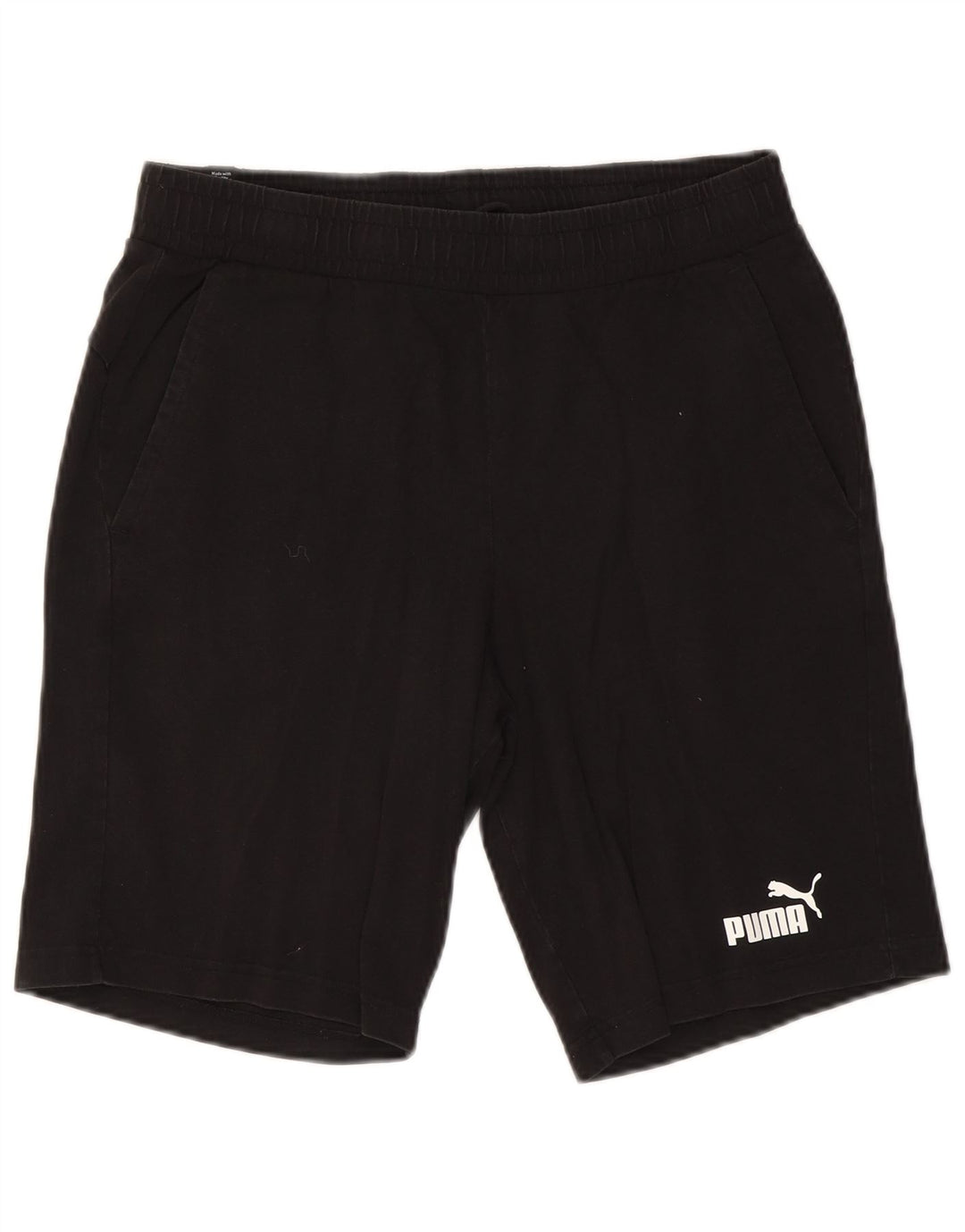 Puma Short de sport pour homme en coton noir Taille L