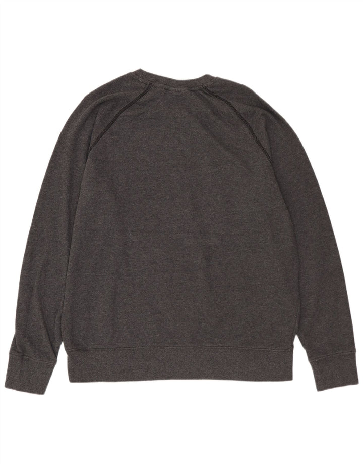 REEBOK Sweat-Shirt Graphique Homme Gris Moyen Coton