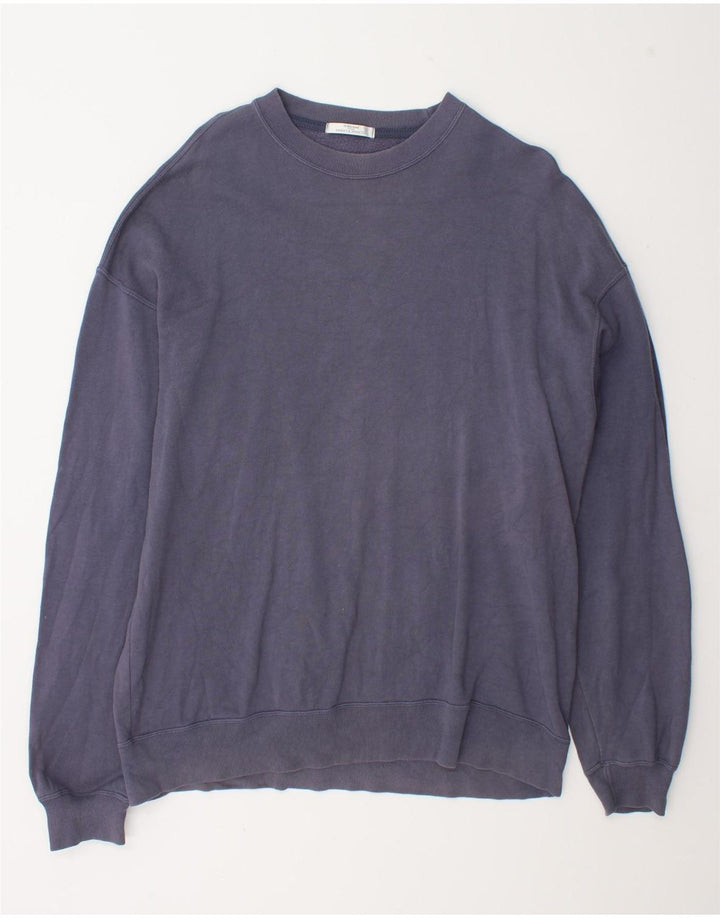 Marks & Spencer Sweat-shirt pour homme en coton bleu marine Taille L