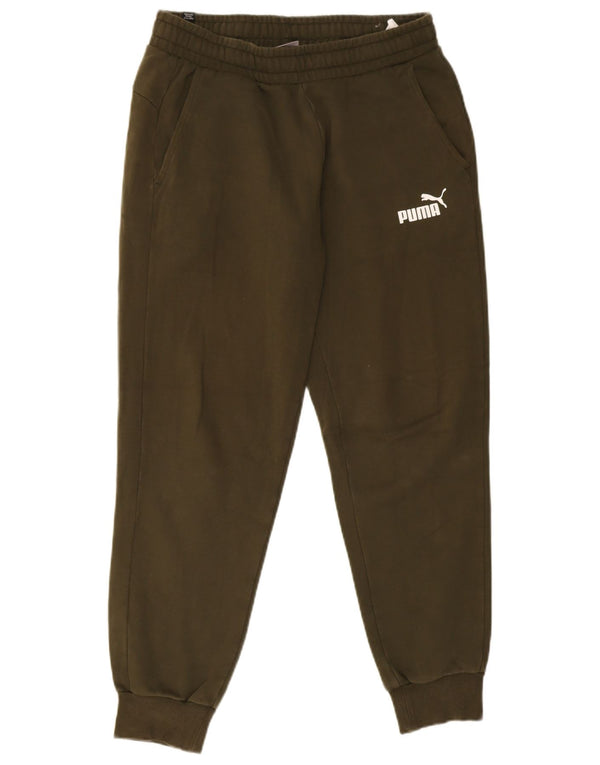 Puma Pantalon de Survêtement Joggers Homme Vert Moyen Coton