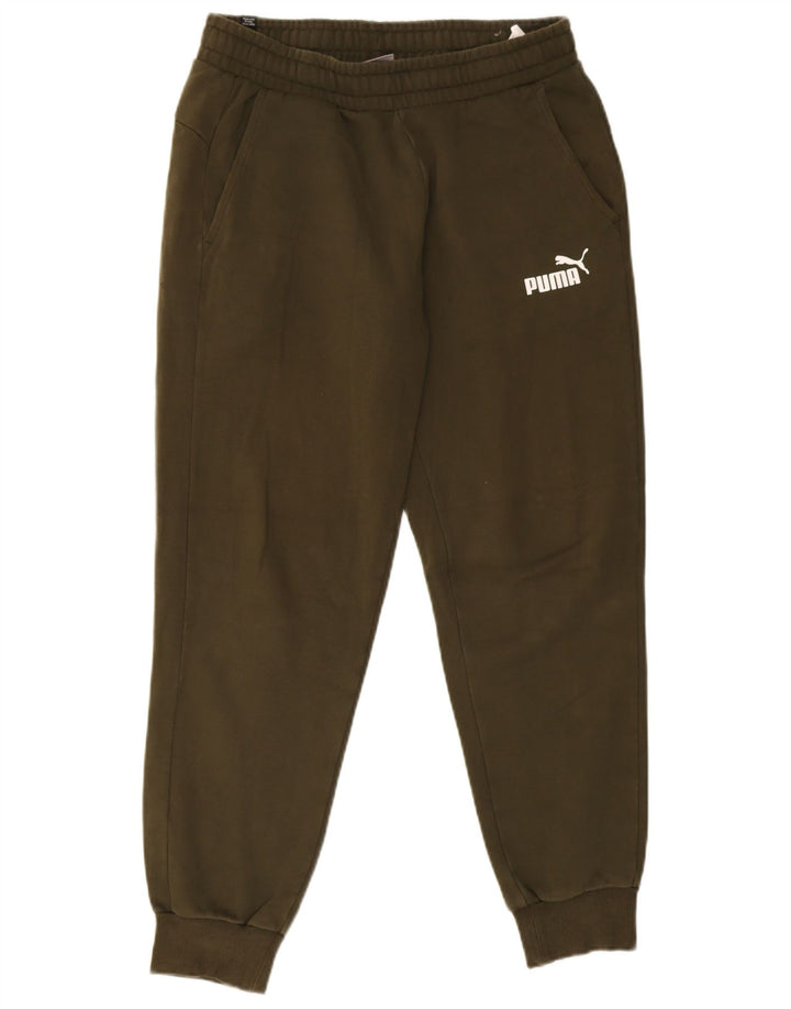 Puma Pantalon de Survêtement Joggers Homme Vert Moyen Coton