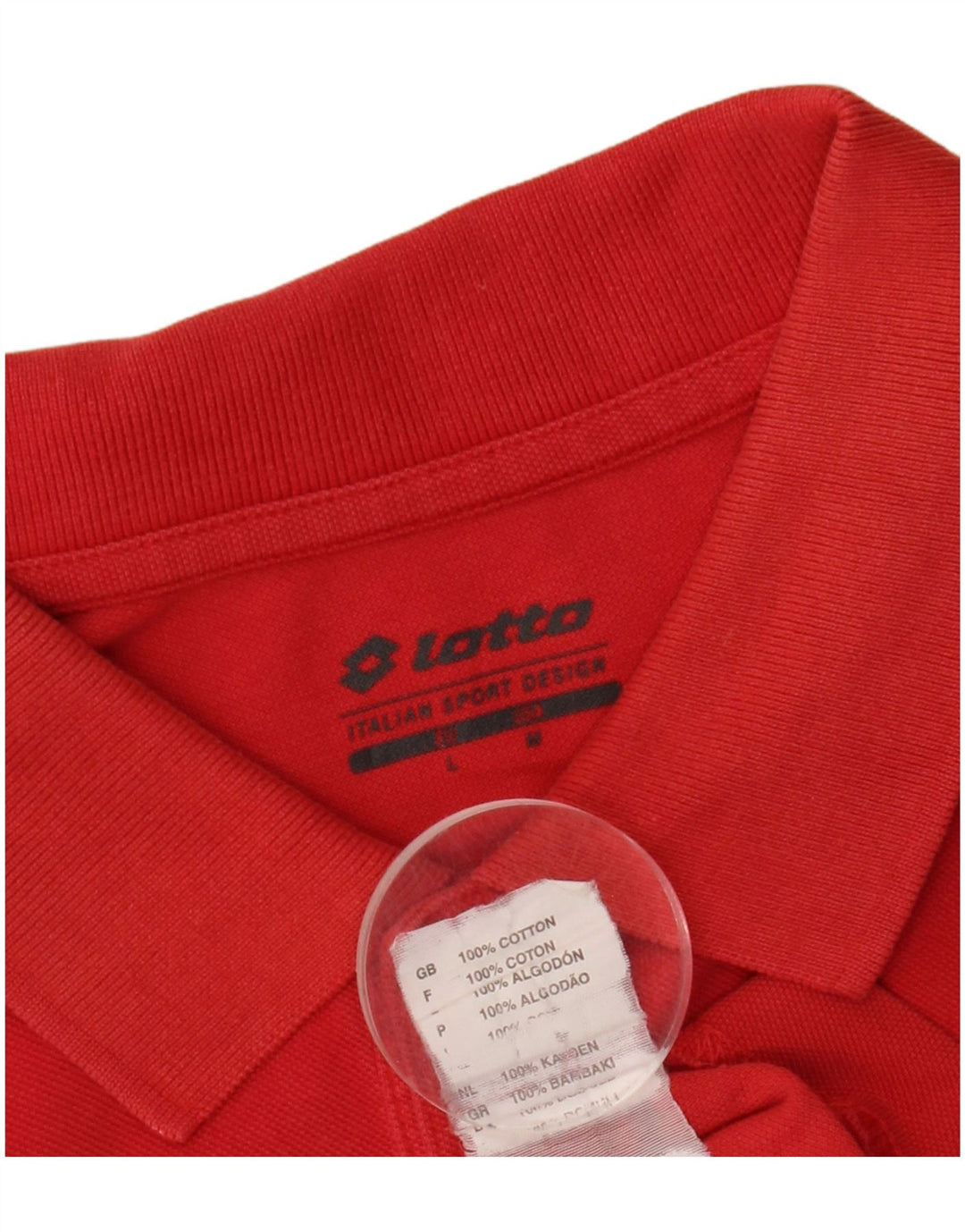 LOTTO Polo Homme Rouge Moyen Coton