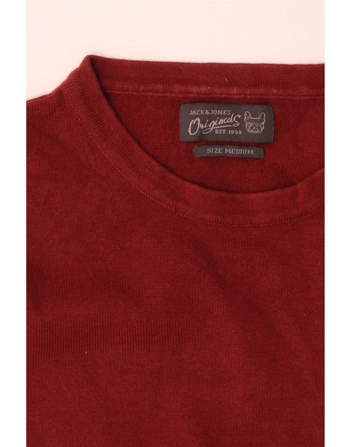Jack & Jones Pull Col Rond Homme Rouge Moyen Coton