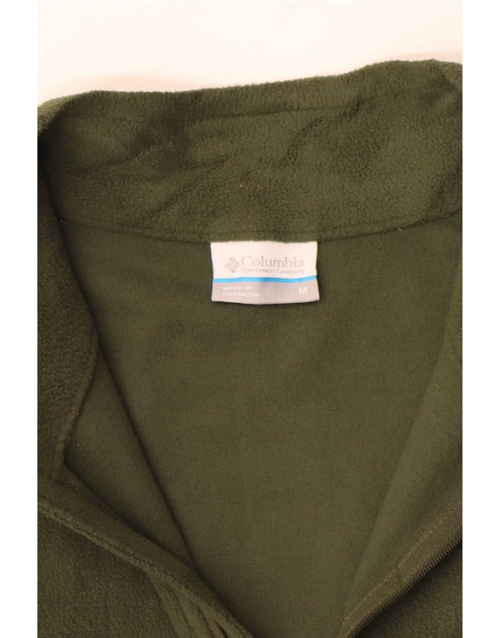 Columbia Pull polaire à col zippé pour homme en polyester vert moyen