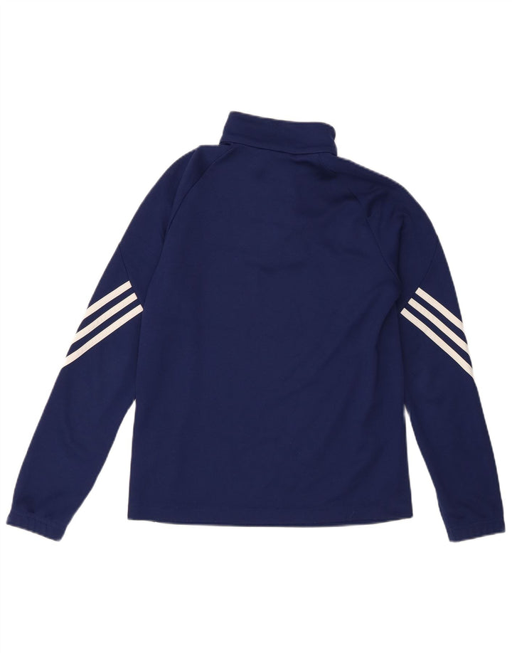 Adidas Haut de survêtement Climalite pour garçon 11-12 ans Bleu marine Taille L