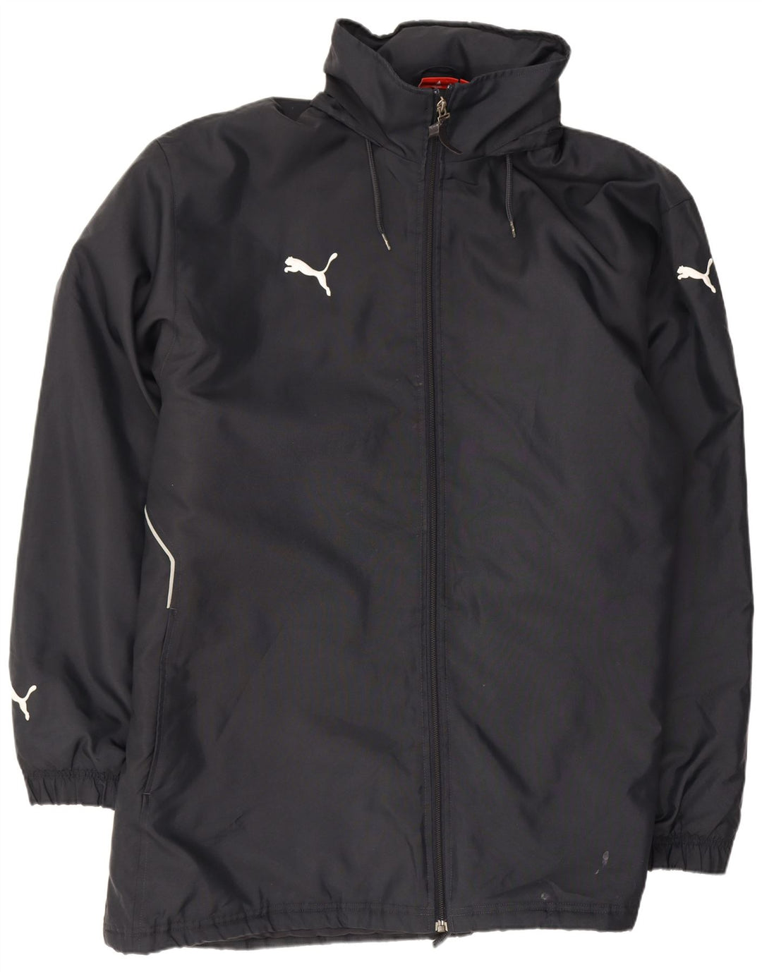 Puma Imperméable à capuche pour homme UK 42 XL Bleu marine Polyester