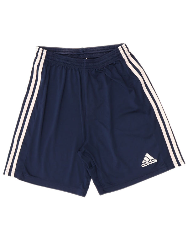 Adidas Short de Sport Aeroready Garçon 11-12 Ans Bleu Marine Moyen Polyester