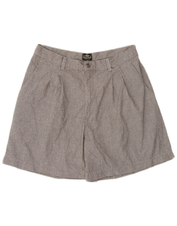 Lee Short décontracté pour femme Petite US 16 XL W36 Gris pied-de-poule en coton