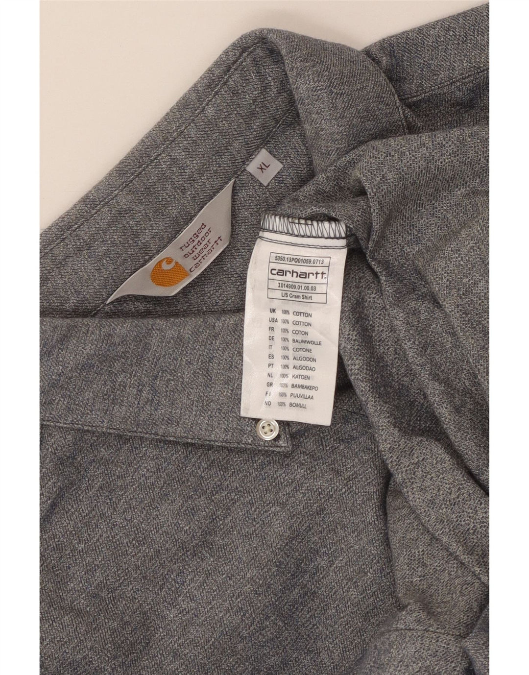 Carhartt Chemise Homme XL Gris Coton