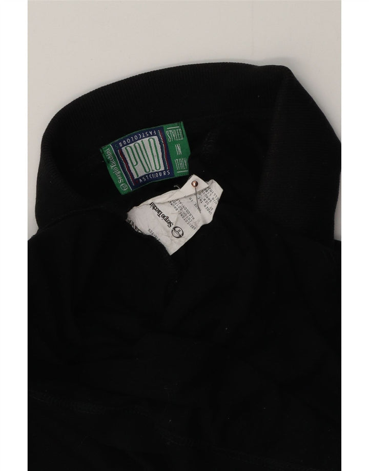 SERGIO TACCHINI Polo Homme Grand Noir Coton