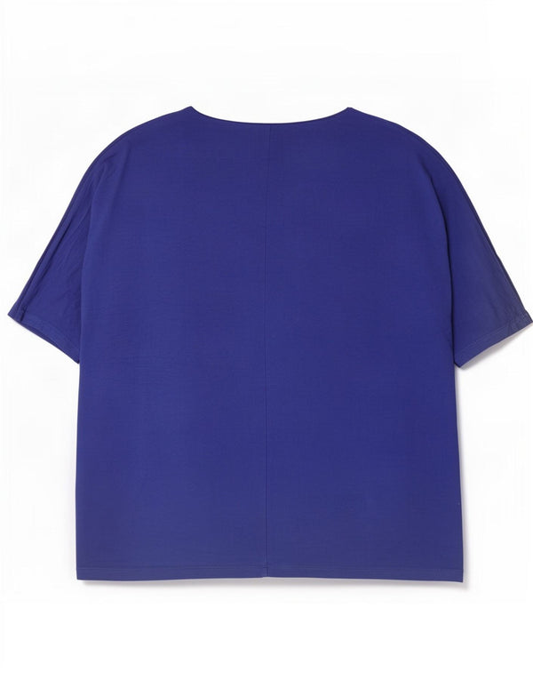 Marks & Spencer Chemisier surdimensionné pour femme UK 16 Large Bleu Viscose