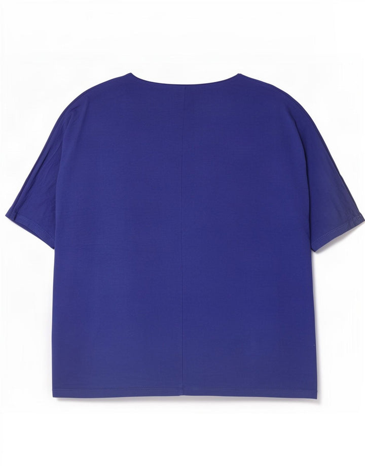 Marks & Spencer Chemisier surdimensionné pour femme UK 16 Large Bleu Viscose